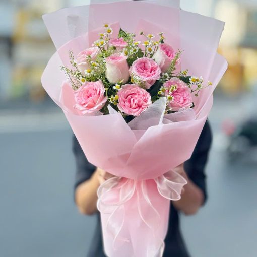 Bó Hoa Tặng Sinh Nhật Tuổi Hồng Thơ Ngây