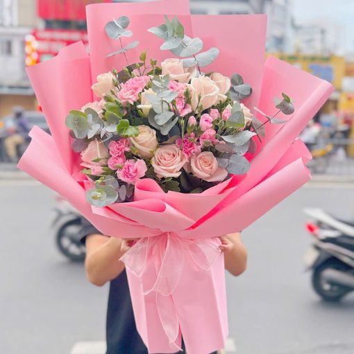 Bó Hoa Sinh Nhật Lời Chúc Đáng Yêu 