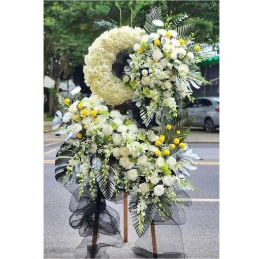 Kệ Hoa Chia Buồn Thuần Khiết Lời Tiễn Biệt