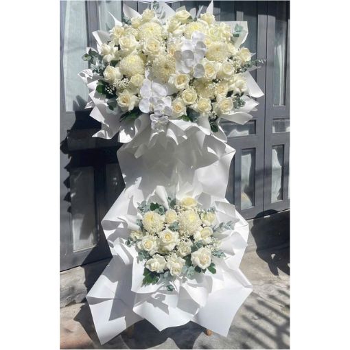 Kệ Hoa Chia Buồn Vĩnh Biệt 2 Tầng Trang Nhã