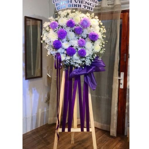 Kệ Hoa Viếng Tang Lễ Tím Thương Nhớ