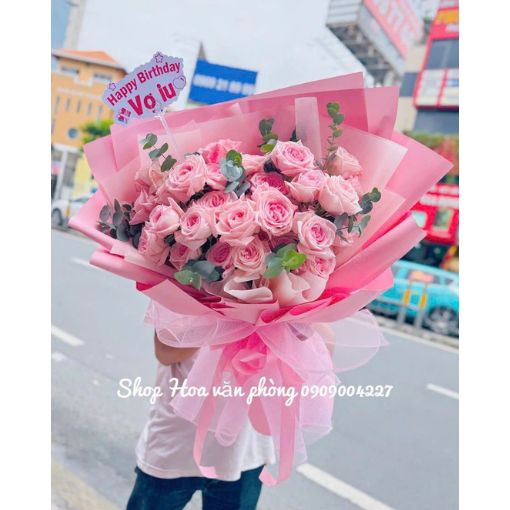 Bó Hoa Sinh Nhật Tặng Vợ Sweet Pink