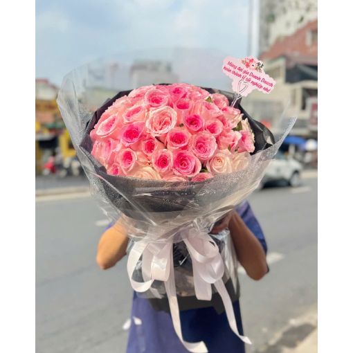 Bó Hoa Sinh Nhật Pink Prosperity
