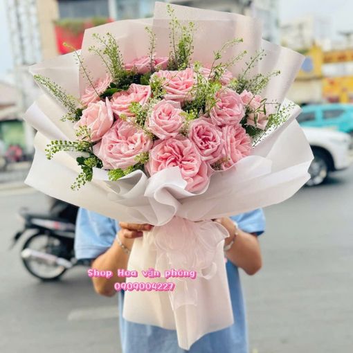 Bó Hoa Sinh Nhật Nắng Hồng Sớm Mai