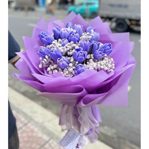 Bó Hoa Tulip Lavender Dream