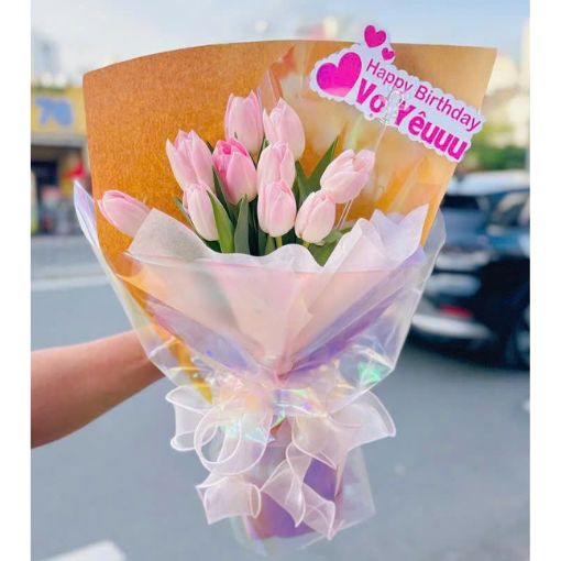 Bó Hoa Tulip Sweet Birthday