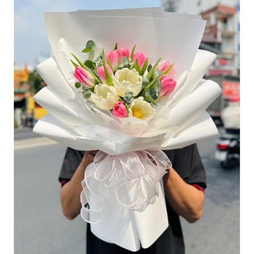 Bó Hoa Tulip Pure Happiness