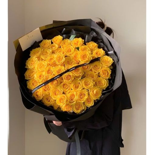 Bó Hoa Sinh Nhật Hoa Hồng Vàng Golden Shine