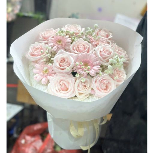 Bó Hoa Sinh Nhật Hồng Phấn
