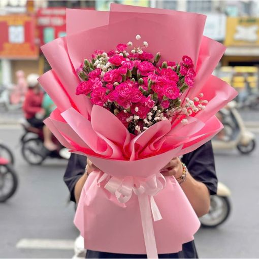 Bó Hoa Sinh Nhật Sắc Hồng