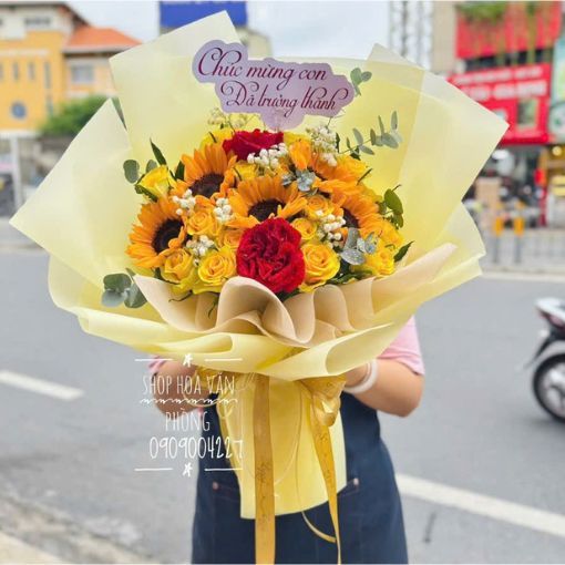 Bó Hoa Sinh Nhật Golden Sunrise