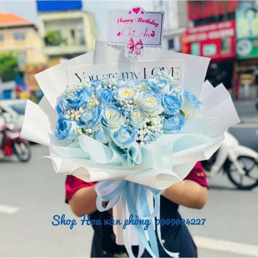 Bó Hoa Sinh Nhật Blue Whisper