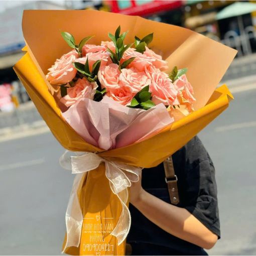 Bó Hoa Sinh Nhật Golden Blush