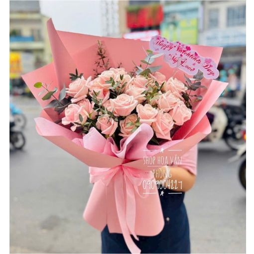 Bó Hoa Sinh Nhật Pink Rose