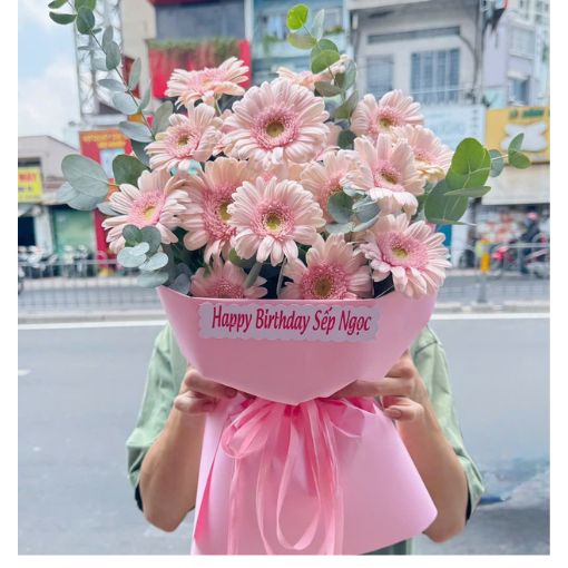 Bó Hoa Sinh Nhật Pink Daisy