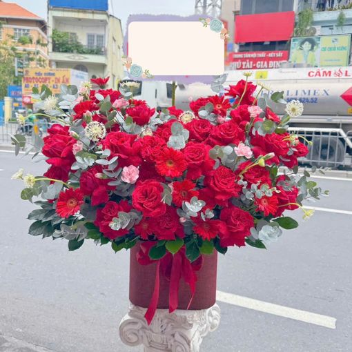 Hộp Hoa Sinh Nhật Hồng Đỏ Rực Rỡ Thành Công