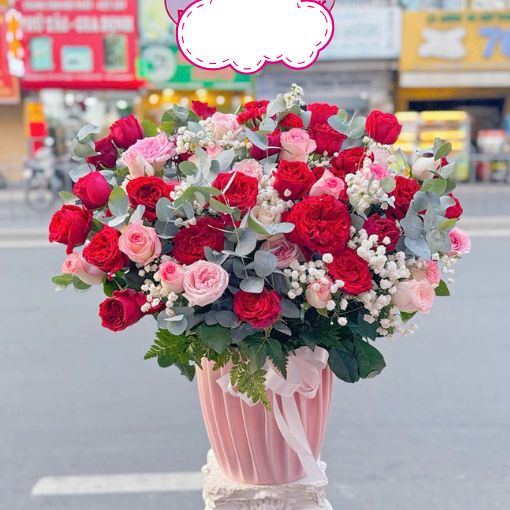 Hộp Hoa Sinh Nhật Yêu Thương Nồng Nhiệt