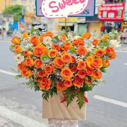 Hộp Hoa Sinh Nhật Tặng Mẹ Cam Ngọt Ngào