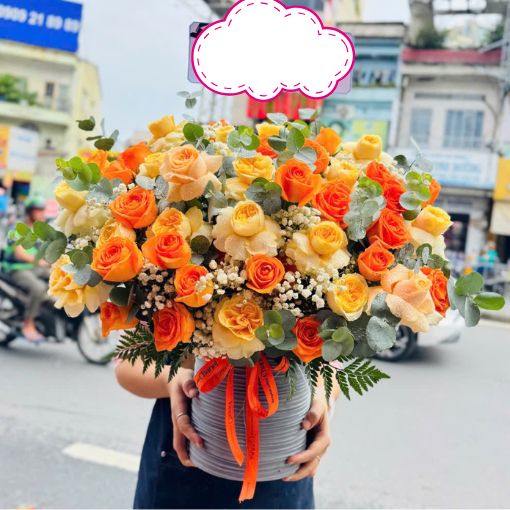 Hộp Hoa Sinh Nhật Tặng Mẹ Ánh Mặt Trời