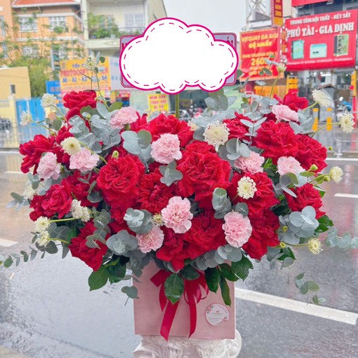 Hộp Hoa Khai Trương Rực Rỡ May Mắn