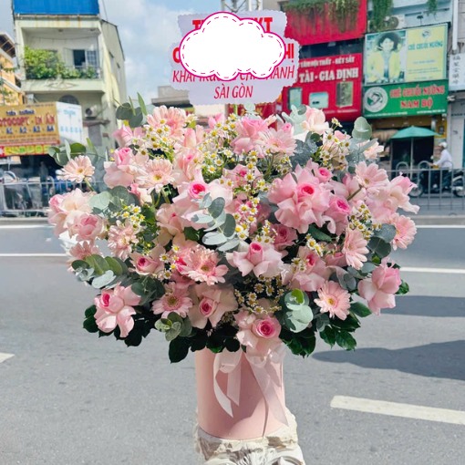 Hộp Hoa Chúc Mừng Khai Trương Khởi Đầu Thành Công