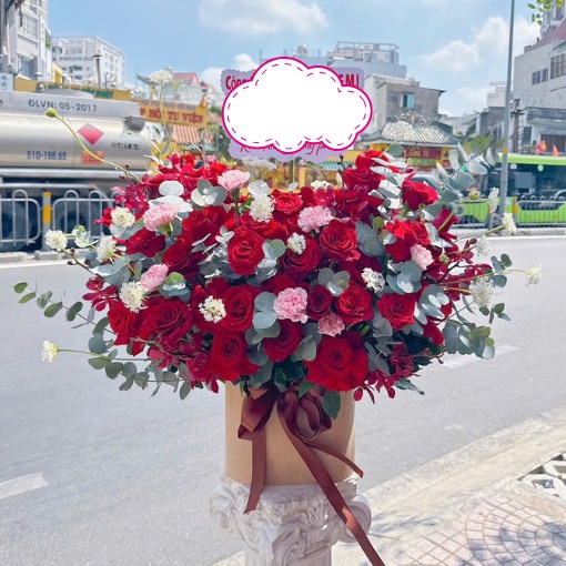 Hộp Hoa Tặng Khai Trương Hồng Phát Tài