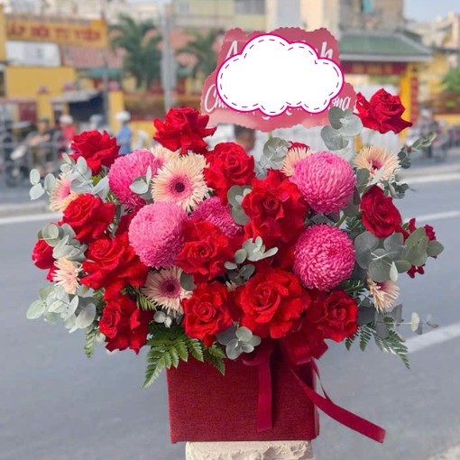 Hộp Hoa Khai Trương Nhà Hàng Đơm Hoa Kết Trái