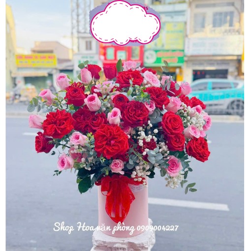 Hộp Hoa Khai Trương Tặng Đối Tác Viên Mãn