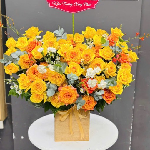 Hộp Hoa Khai Trương Thành Công Vươn Xa