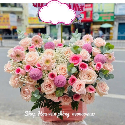 Giỏ Hoa Khai Trương Khởi Đầu Cát Tường