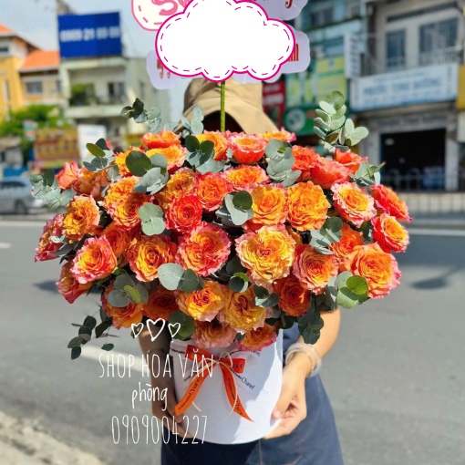 Hộp Hoa Khai Trương Khởi Đầu Phồn Vinh