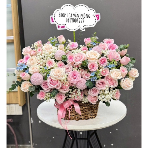 Giỏ Hoa Khai Trương Thành Công Thịnh Vượng