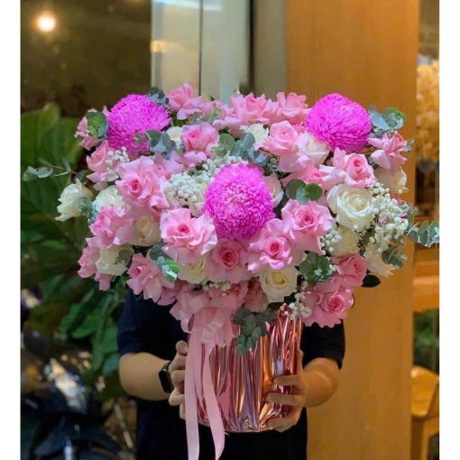Hộp Hoa Khai Trương Chúc Kinh Doanh Hưng Thịnh