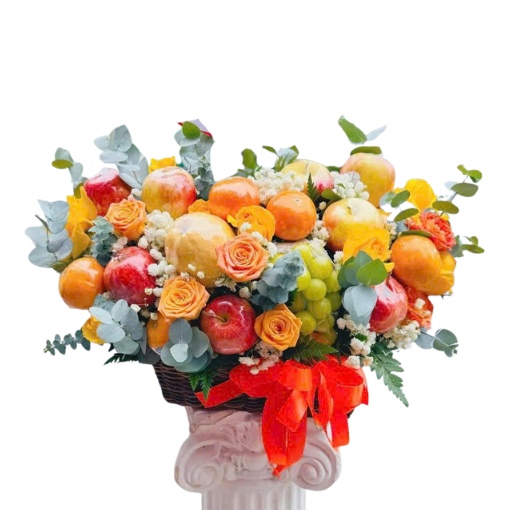 Giỏ Trái Cây Hoa Tươi Khai Trương Phát Lộc
