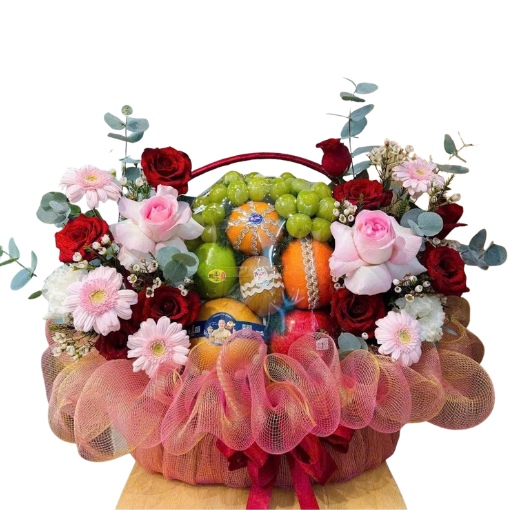 Giỏ Trái Cây Hoa Tươi Viên Mãn