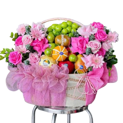 Giỏ Trái Cây Hoa Tươi Nhập Khẩu Sang Trọng