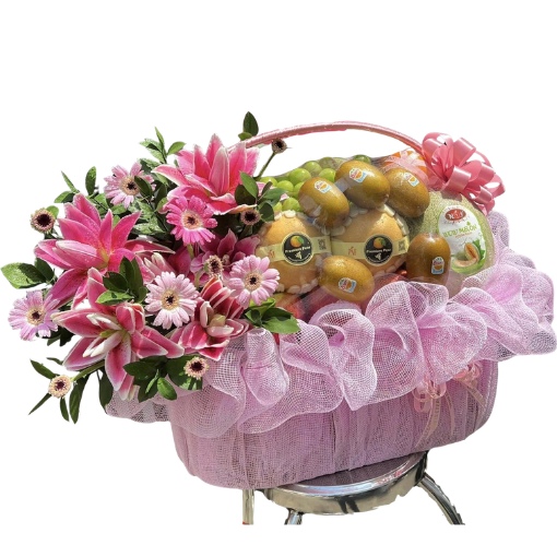 Giỏ Trái Cây Và Hoa Tươi Phú Quý Phát Tài