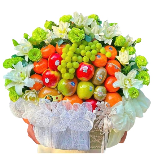 Giỏ Trái Cây Kết Hoa Tươi An Khang Viên Mãn