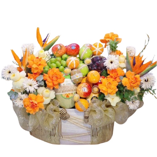 Giỏ Trái Cây Nhập Khẩu Tặng Khai Trương Thăng Tiến Rạng Rỡ