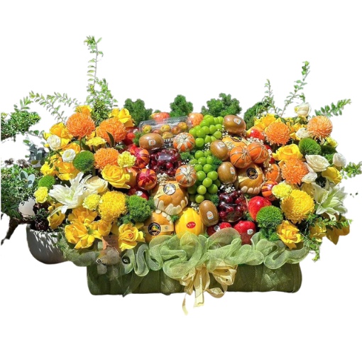 Giỏ Trái Cây Hoa Tươi Phú Quý Hưng Thịnh