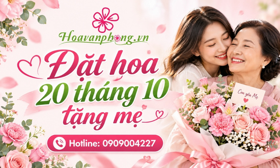 Đặt hoa 20 tháng 10 tặng mẹ