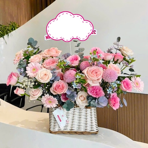 Giỏ Hoa Sinh Nhật Cho Nữ Hiện Đại
