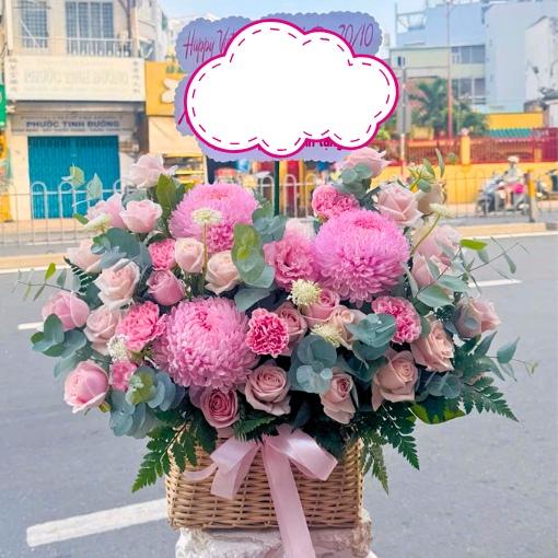 Giỏ Hoa Sinh Nhật Vợ Ngát Hương