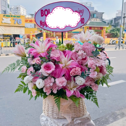 Giỏ Hoa Chúc Mừng Sinh Nhật Kiêu Sa
