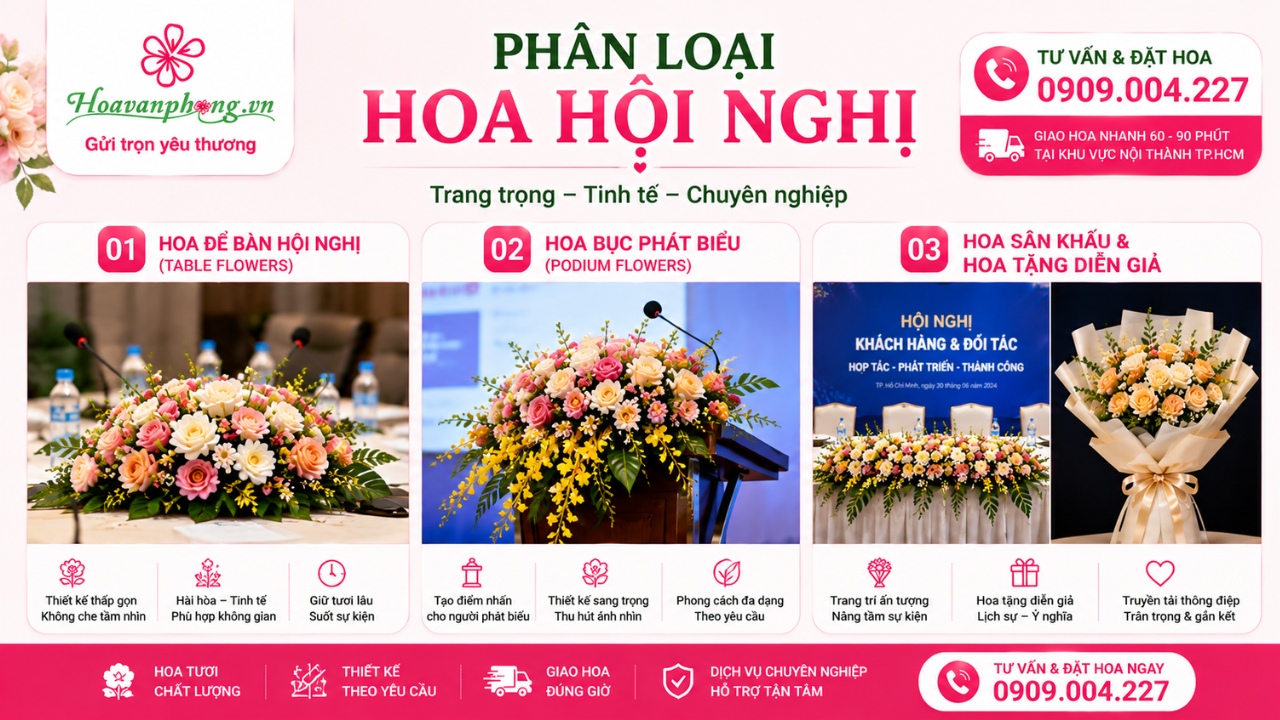 Các mẫu hoa hội nghị