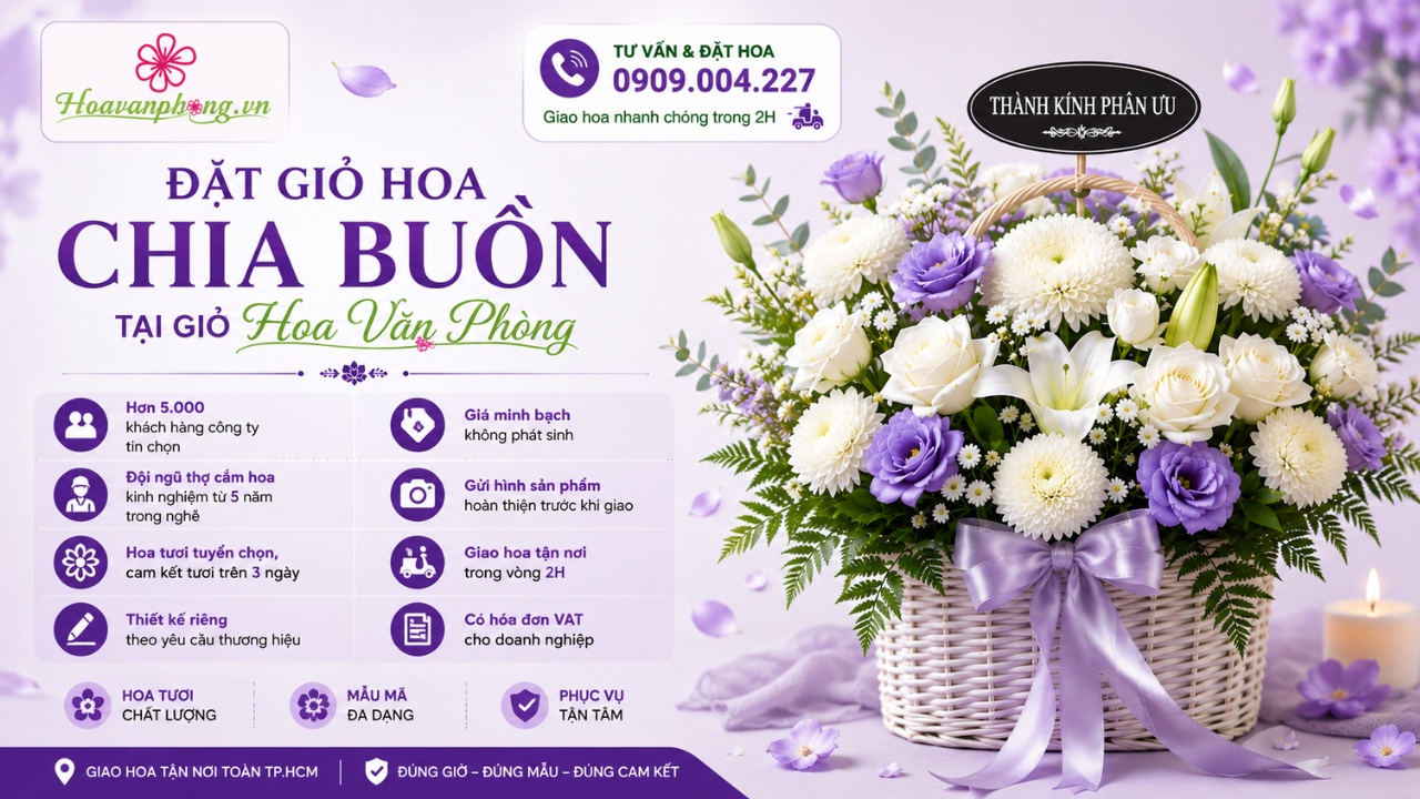 Đặt hoa chia buồn giao hỏa tốc