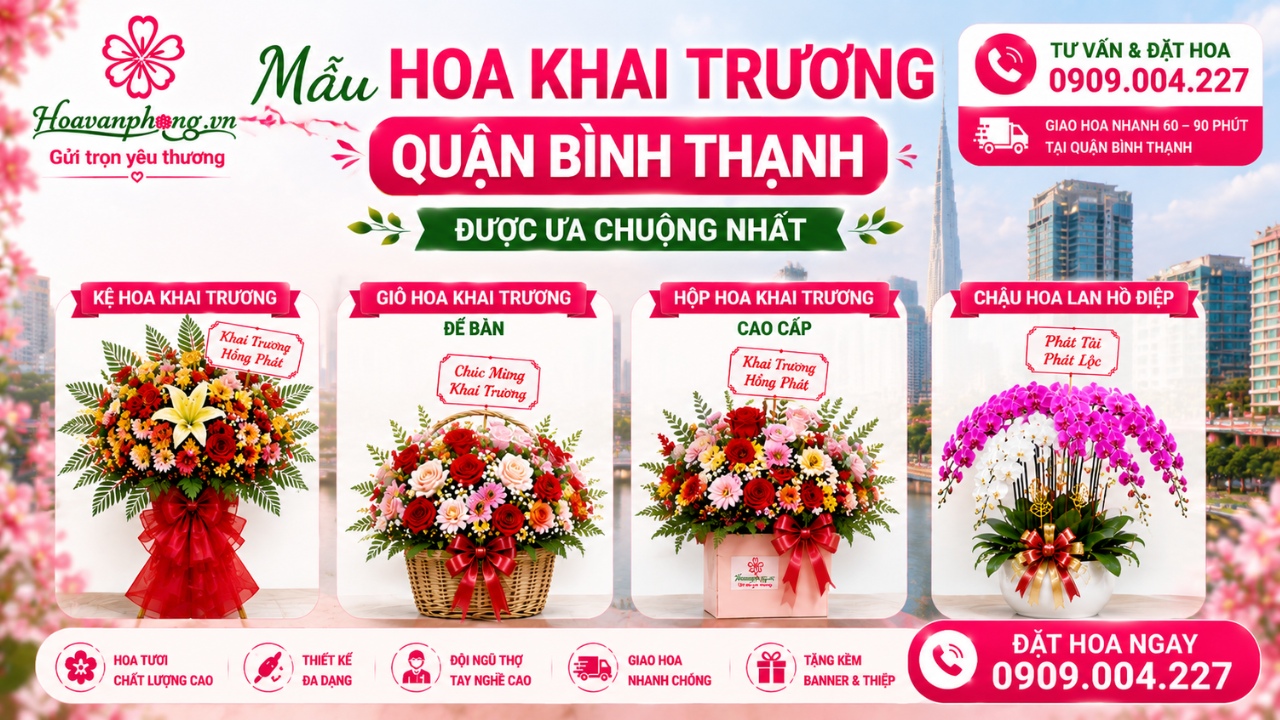 mua kệ hoa khai trương quận 10