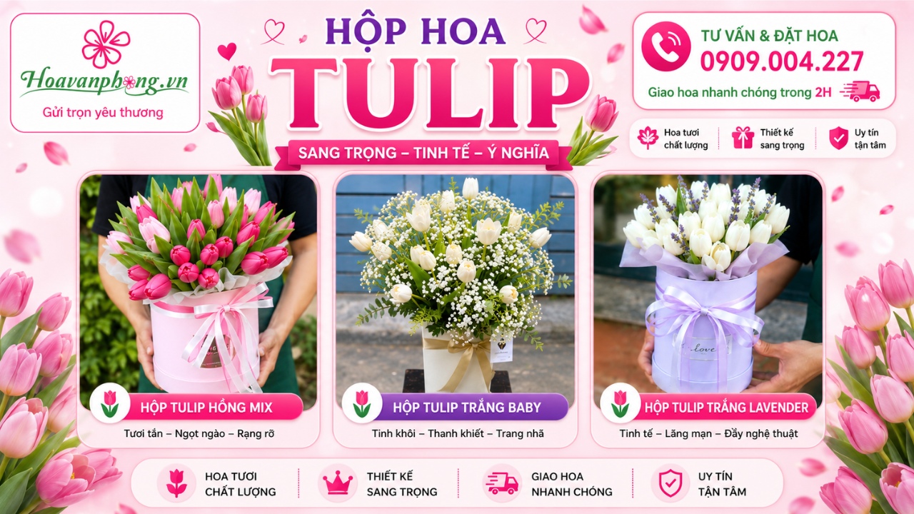 Shop hoa tulip tươi tại TPHCM