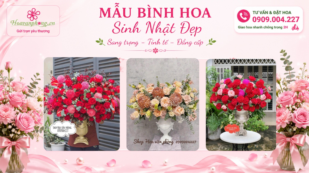 Bình hoa chúc mừng sinh nhật