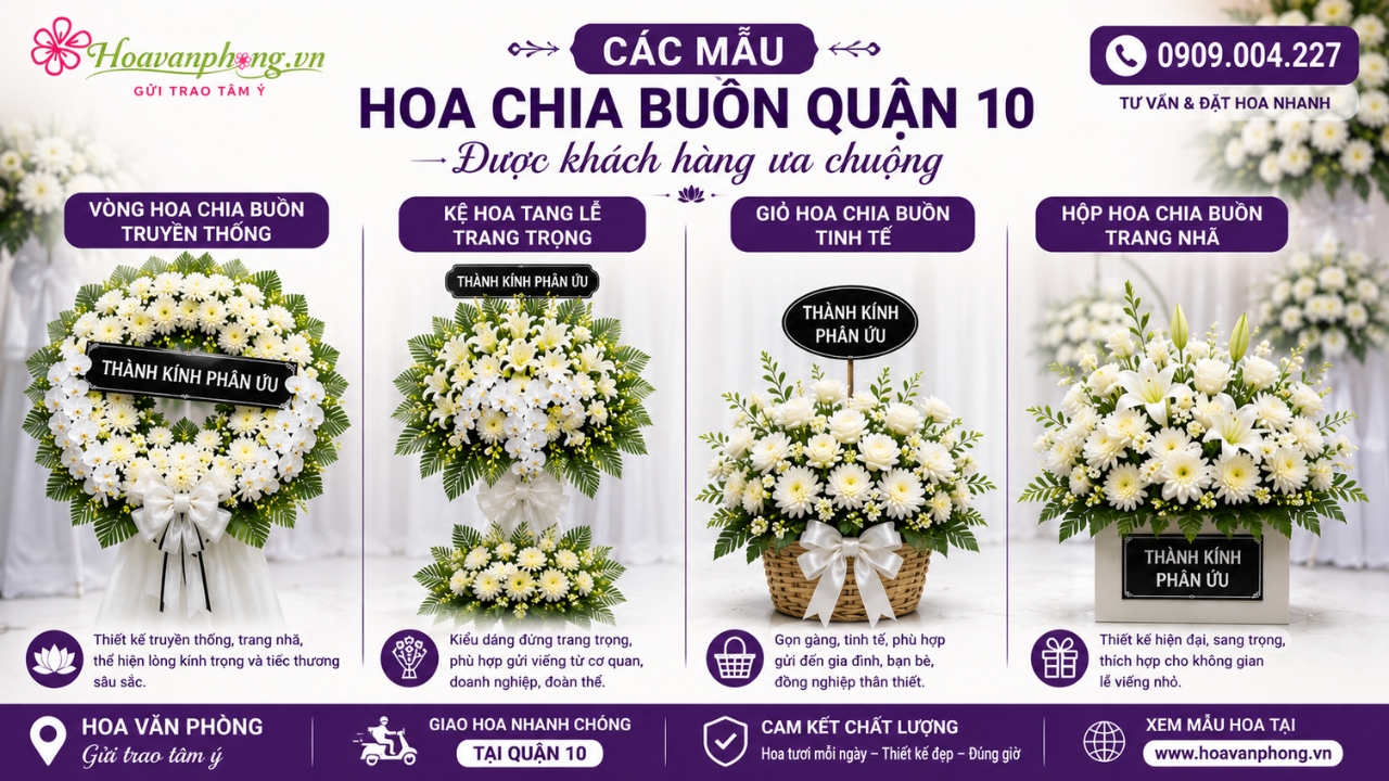 Các mẫu hoa chia buồn được yêu thích nhất